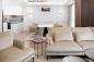 Preview: Designer Lounge Sofa dunkel grau großes Familiensofa breites Bigsofa Couch XL " GLAMOUR " Samt Velour Stoff Polstermöbel robust 306 x 172 cm Royal Orient pompös Chester Luxus Gala Style