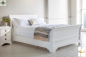 Preview: Landhaus Bettgestell Bett weiß 160x200 cm Massivholz lackiert " Serie Sylt " Wiegen Design Klassik Elegant Landhausstil Schlafzimmermöbel