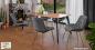 Mobile Preview: Esstisch Küchentisch Esszimmertisch Serie Vida Loca Tisch modern helle Holz Optik Designer Metall Füße schwarz 230 X 100 cm