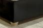 Preview: Polsterbett Venedig Klassik Bettgestell Kingsize - Queensize Samt Velour black Stoff schwarz Würfel Cube Rauten X Design elegant 180 x 200 cm inkl. Lattenrost