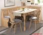 Preview: Eckbankgruppe Amberg 125x165cm Fichte massiv gewachst Set Landhaus