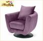 Preview: Sessel lila Samt Velour Stoff Polstersessel purple Designer Loungesessel modern " Serie Havana "  Polstermöbel Garnitur Gruppe auf Eisengestell