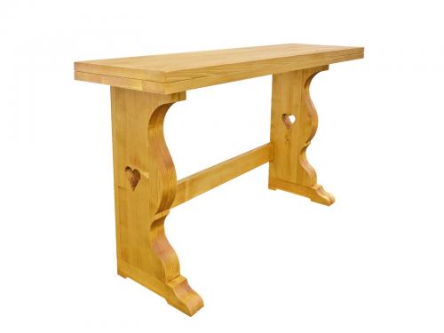 Preview: Landhausstil Hotel Esstisch Chalet Falttisch Hüttenmöbel Fichte Massivholz Öl Beize " Serie Alpen Chalet " Pension Möbel Gastronomie Hoteleinrichtung Objekteinrichtung Hotelzimmer