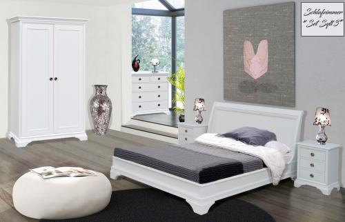 Aktiv Moebel De Landhaus Schlafzimmer Set Komplett Schlafzimmermobel Schlafzimmergarnitur Serie Sylt 3 Fichte Massiv Holz Weiss Lackiert Klassik Elegant Massivholz Lack Bett 180 X 200 Cm Liegeflache Stilmobel