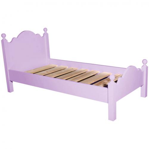 Kinderbett Einzelbett Prinzessin Fee Bett pink Massivholz Fichte 90x200cm mit Lattenrost ökologisches Holz schadstoffarm lackiert CE geprüft