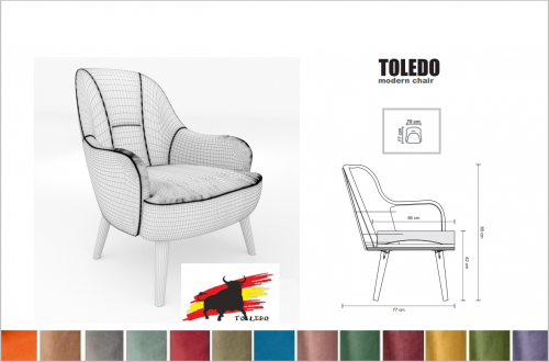 Lounge Sessel Lesesessel modern Ägypten Muster & Samt Puder apricot " TOLEDO " Massivholz Füße in schwarz / braun / weiß Polstersessel Retro Trend