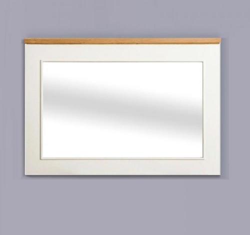 Garderobenspiegel Spiegel Flurmöbel Serie Sylt PS639 massiv Holz weiß lackiert Landhausstil Klassik Garderobenmöbel zweifarbig bi color Set