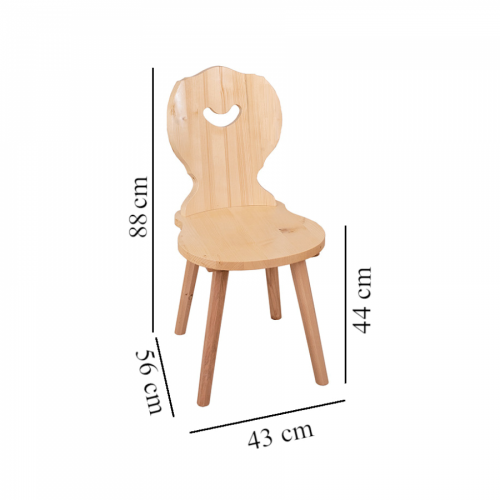 Preview: Landhaus Stuhl Landau / Amberg Fichte voll massiv R138 gewachst Bauernstuhl traditionell gemütlich Massivholz Landhausstil