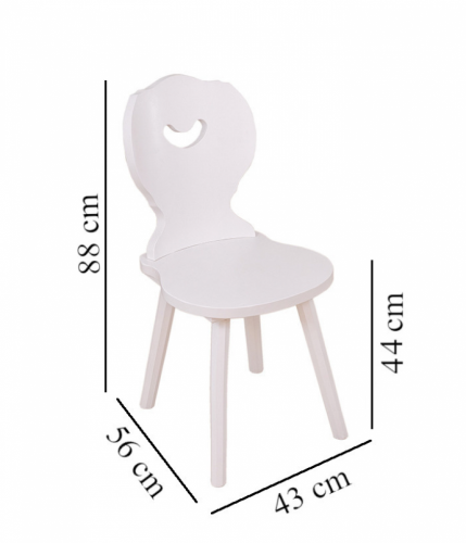 Preview: Landhaus Stuhl Landau / Amberg / Kiel Fichte voll massiv weiß lackiert Bauernstuhl traditionell gemütlich Massivholz Landhausstil