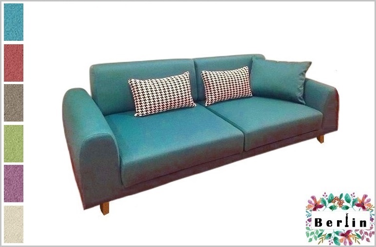 aktivmoebel.de Sofa Berlin Petrol blau Retro Lounge Design Canape