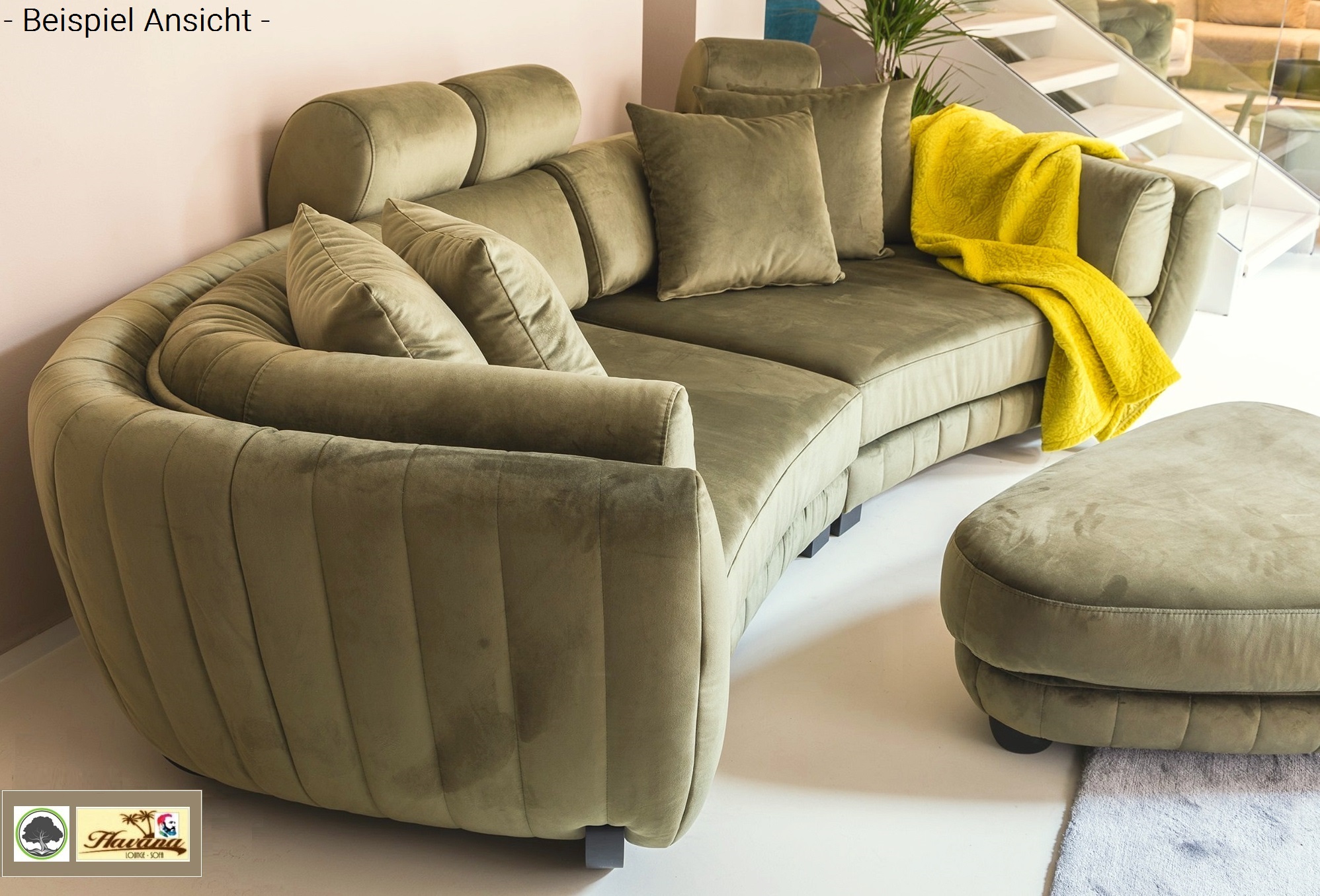 aktivmoebel.de Sofa Samt Petrol blau grün großes Familiensofa breites Bigsofa Couch " Serie