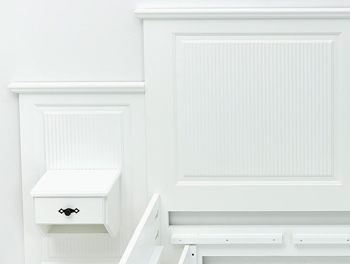 aktiv-moebel.de - Hotelmöbel Landhausstil Hotelbett weiß Norden 100 cm