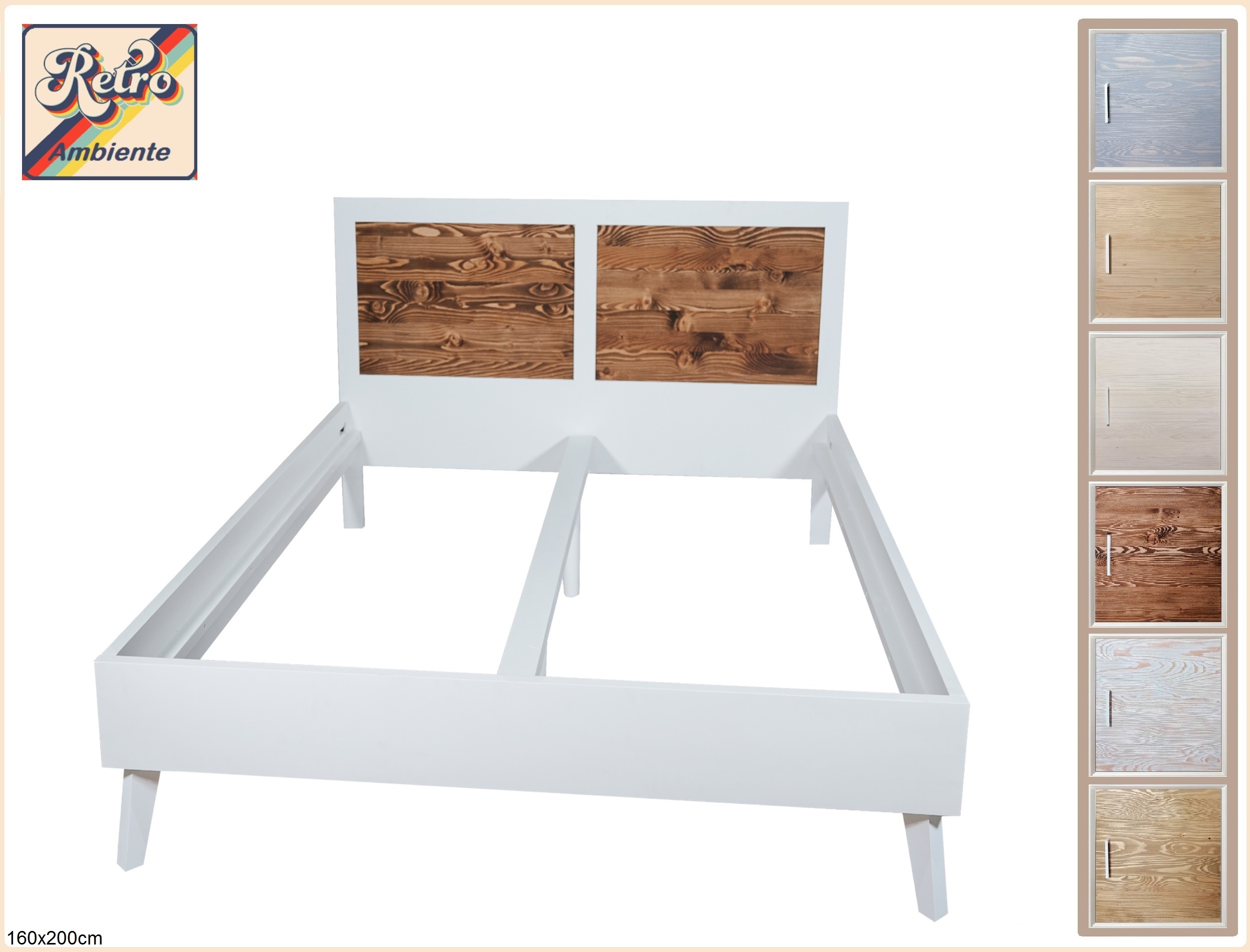 Aktiv moebel de Retro Bett Bettgestell 160x200 Cm Massivholz Front aktiv-moebel-de-retro-bett-bettgestell-160x200-cm-massivholz-front