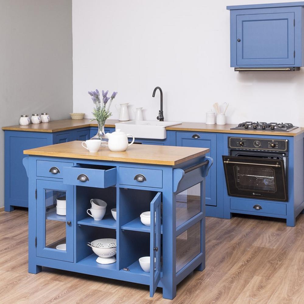 aktiv-moebel.de - Landhaus Kücheninsel Küchenblock Küchen Arbeitstisch