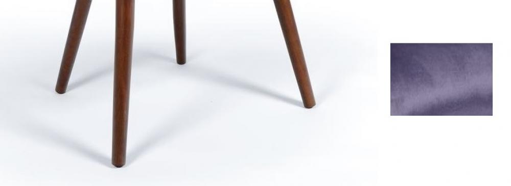 Loungesessel Samt Sessel modern lila Lesesessel Serie " New York " Eisengestell oder massive Holzfüße zur Auswahl Trend Design Polstermöbel