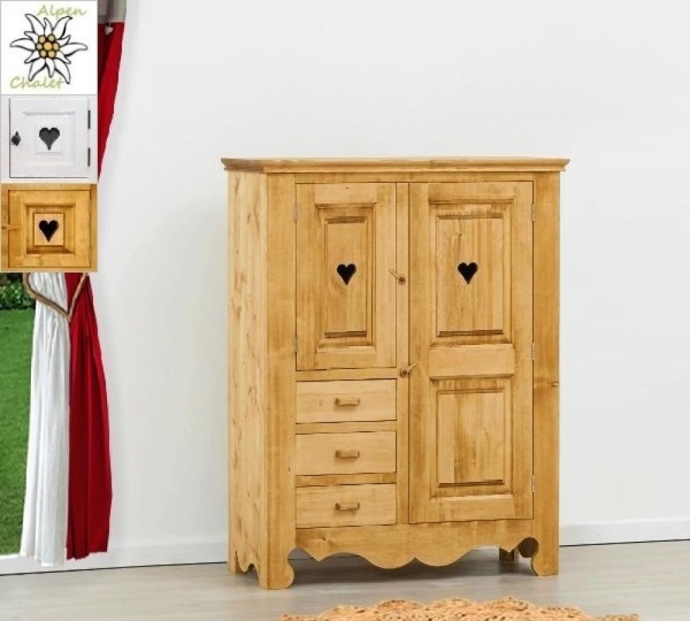 aktiv-moebel.de - landhaus halbhoher kleiderschrank hütten