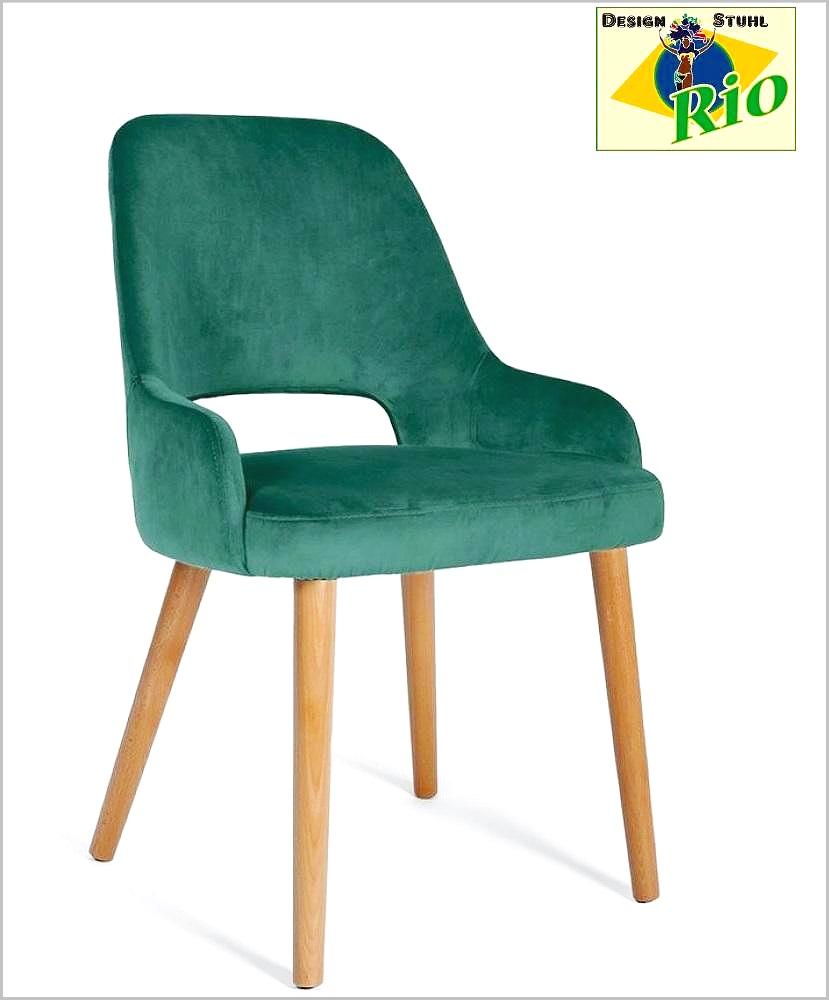 Esszimmerstuhl Stuhl Samt modern dunkel grün Polsterstuhl green 10 " Rio Klassik " Eisengestell Silber / Messing oder Holzfüße Natur / weiß Trend Design
