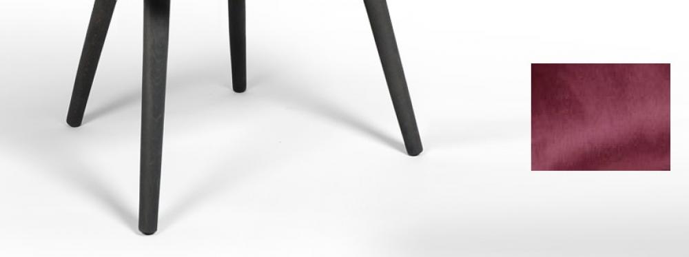 Loungesessel Samt Sessel modern bordeaux rot Lesesessel Serie " New York " Eisengestell oder massive Holzfüße zur Auswahl Trend Design Polstermöbel